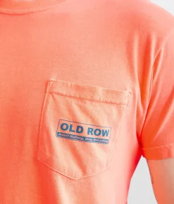 Graphic T-Shirts | Old Row Beach Cooler T-Shirt Neon Red Orange