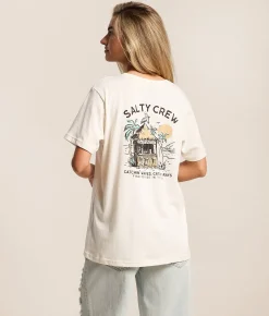 Tops | Salty Crew Beach Hut T-Shirt Off White