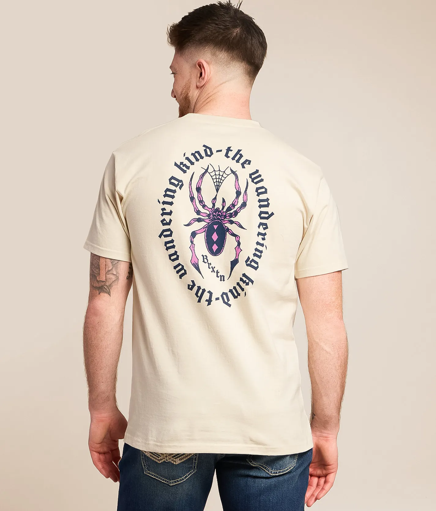 Tops|Graphic T-Shirts | Brixton Beasley T-Shirt Cream