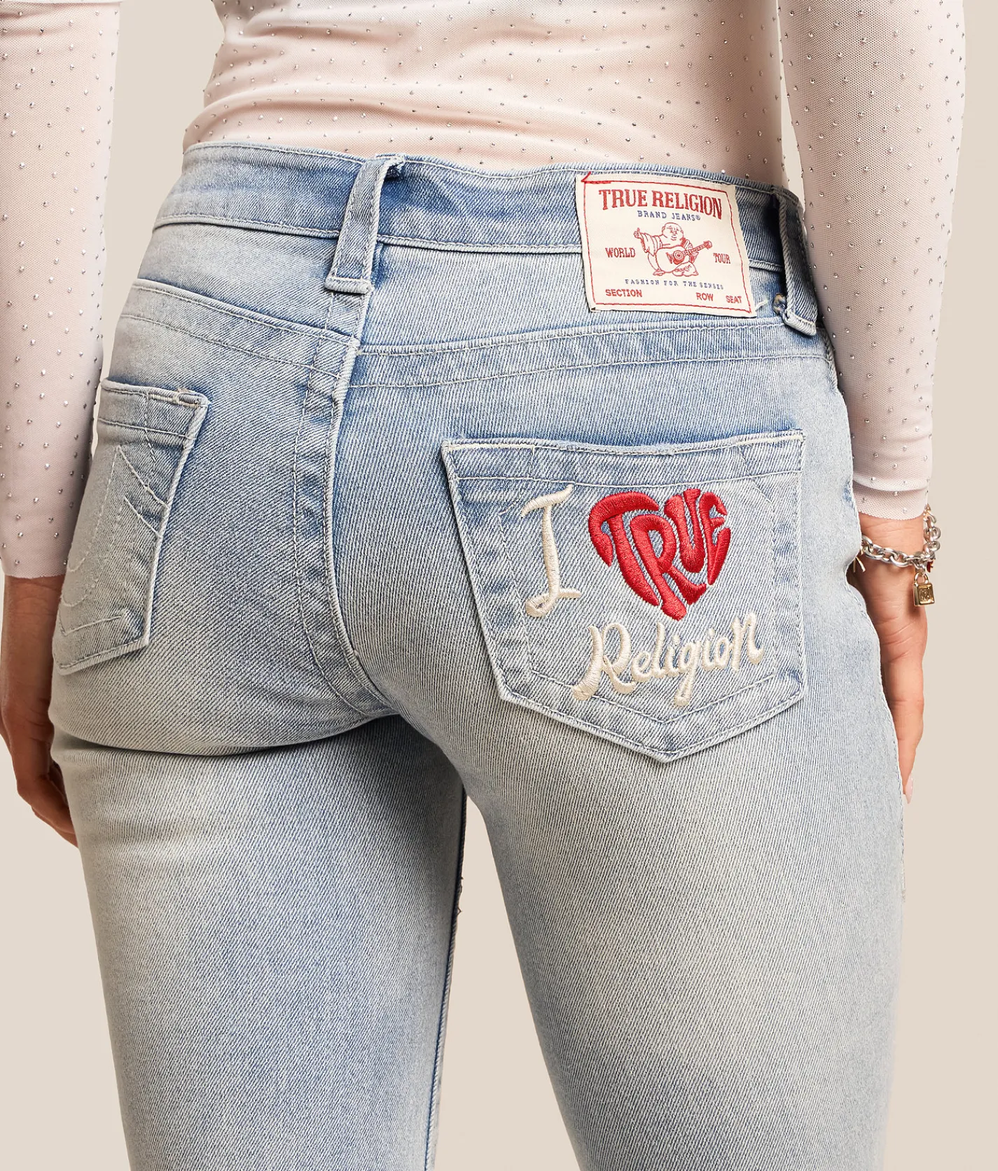 True Religion Becca Boot Stretch Jean Light Wash Sale