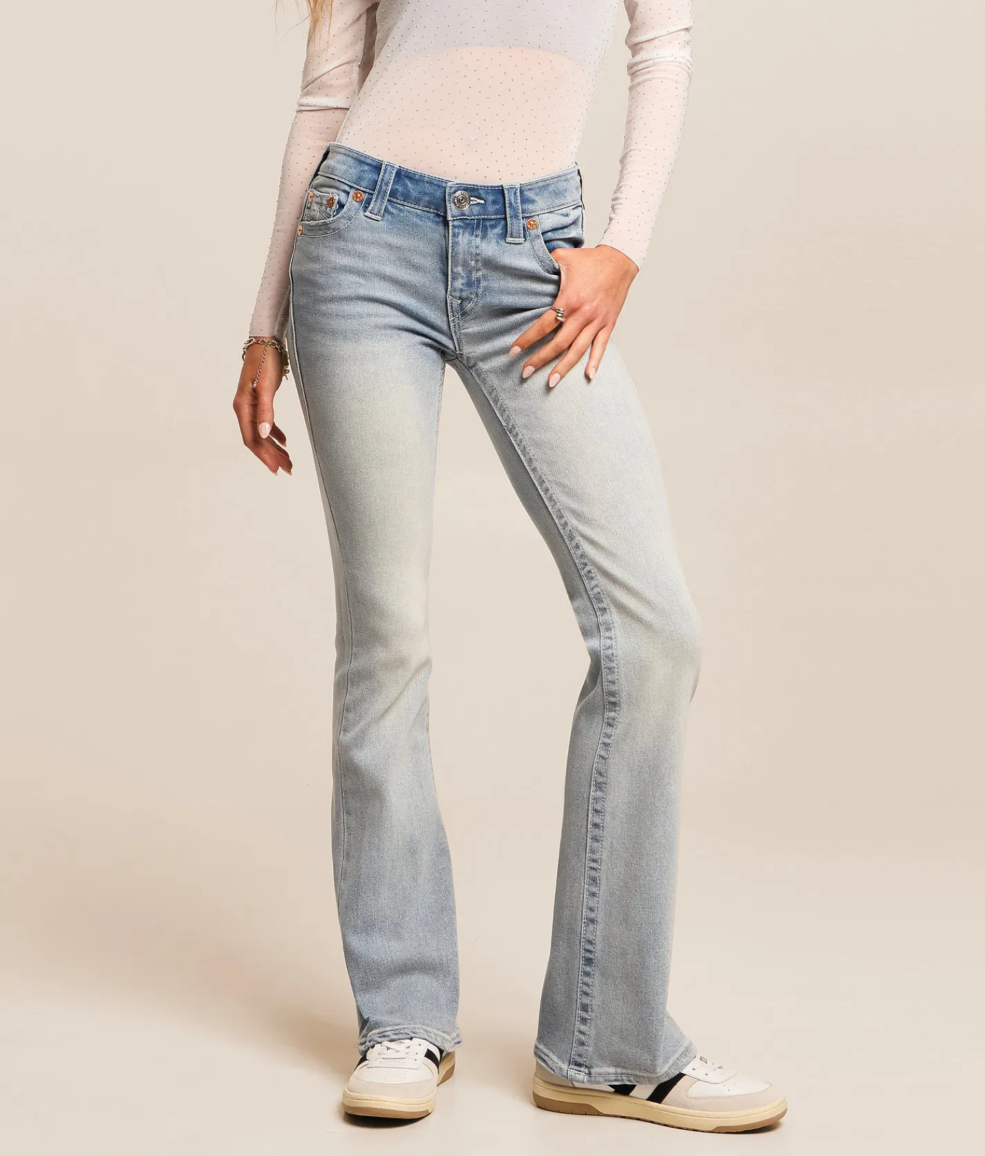 True Religion Becca Boot Stretch Jean Light Wash Sale