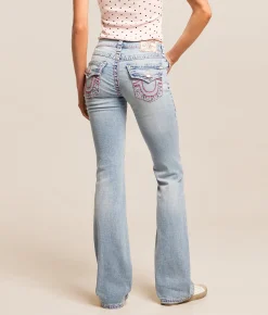 True Religion Becca Boot Stretch Jean Champagne Glow New