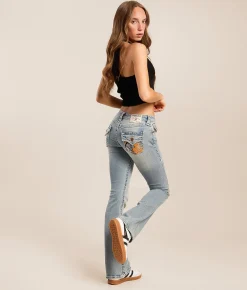 True Religion Becca Mid-Rise Boot Stretch Jean Faded Heat