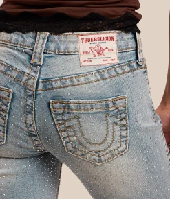 Bottoms | True Religion Becca Rhinestone Boot Stretch Jean Glitter Dust