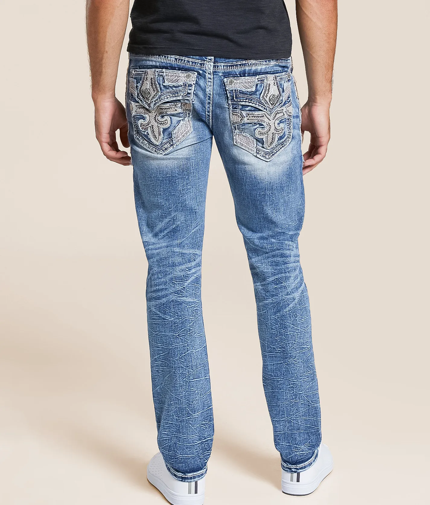Rock Revival Beckett Slim Straight Stretch Jean Beckett SJ202 New