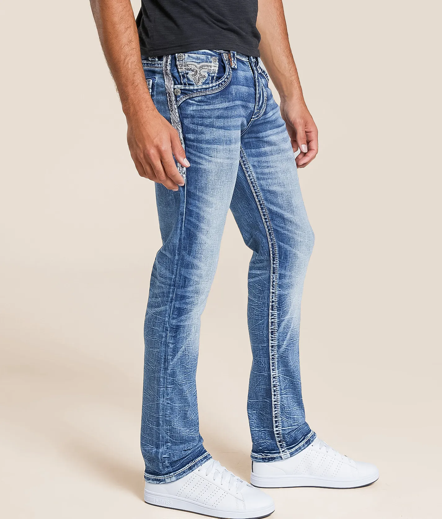 Rock Revival Beckett Slim Straight Stretch Jean Beckett SJ202 New