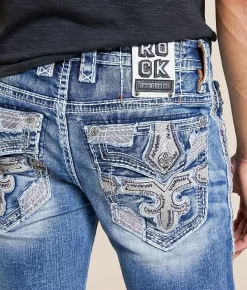 Rock Revival Beckett Slim Straight Stretch Jean Beckett SJ202 New