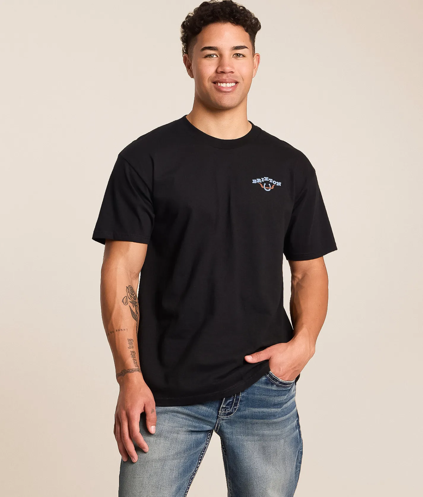 Tops|Graphic T-Shirts | Brixton Beekman T-Shirt Black