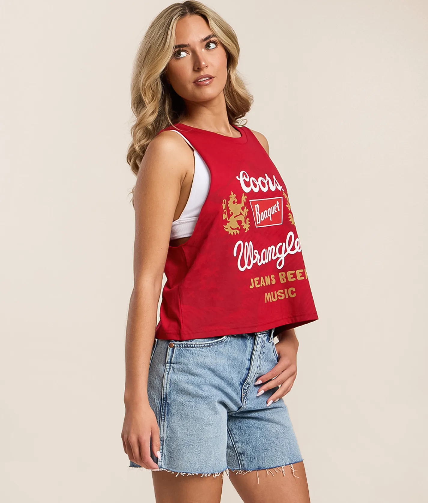 Wrangler® x Coors® Beer Music Tank Top Chili Pepper Discount