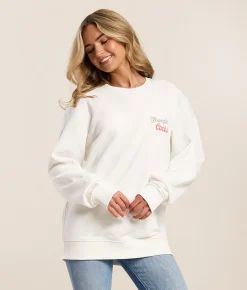 Wrangler® x Coors® Beer Oversized Pullover Marshmallow Outlet