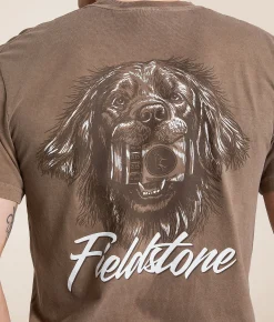 Fieldstone Beer Retriever T-Shirt Espresso Clearance