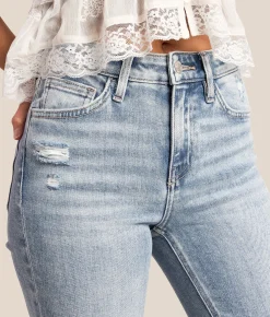Jeans|Bottoms | VERVET by Flying Monkey Bella High Rise Flare Stretch Jean Sprightly