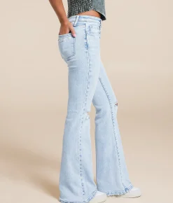 VERVET by Flying Monkey Bella High Rise Flare Stretch Jean Canty New