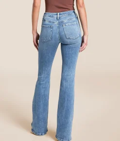 VERVET by Flying Monkey Bella Mid-Rise Flare Stretch Jean Elegant Grace Sale