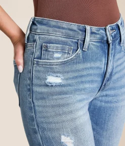 VERVET by Flying Monkey Bella Mid-Rise Flare Stretch Jean Elegant Grace Sale