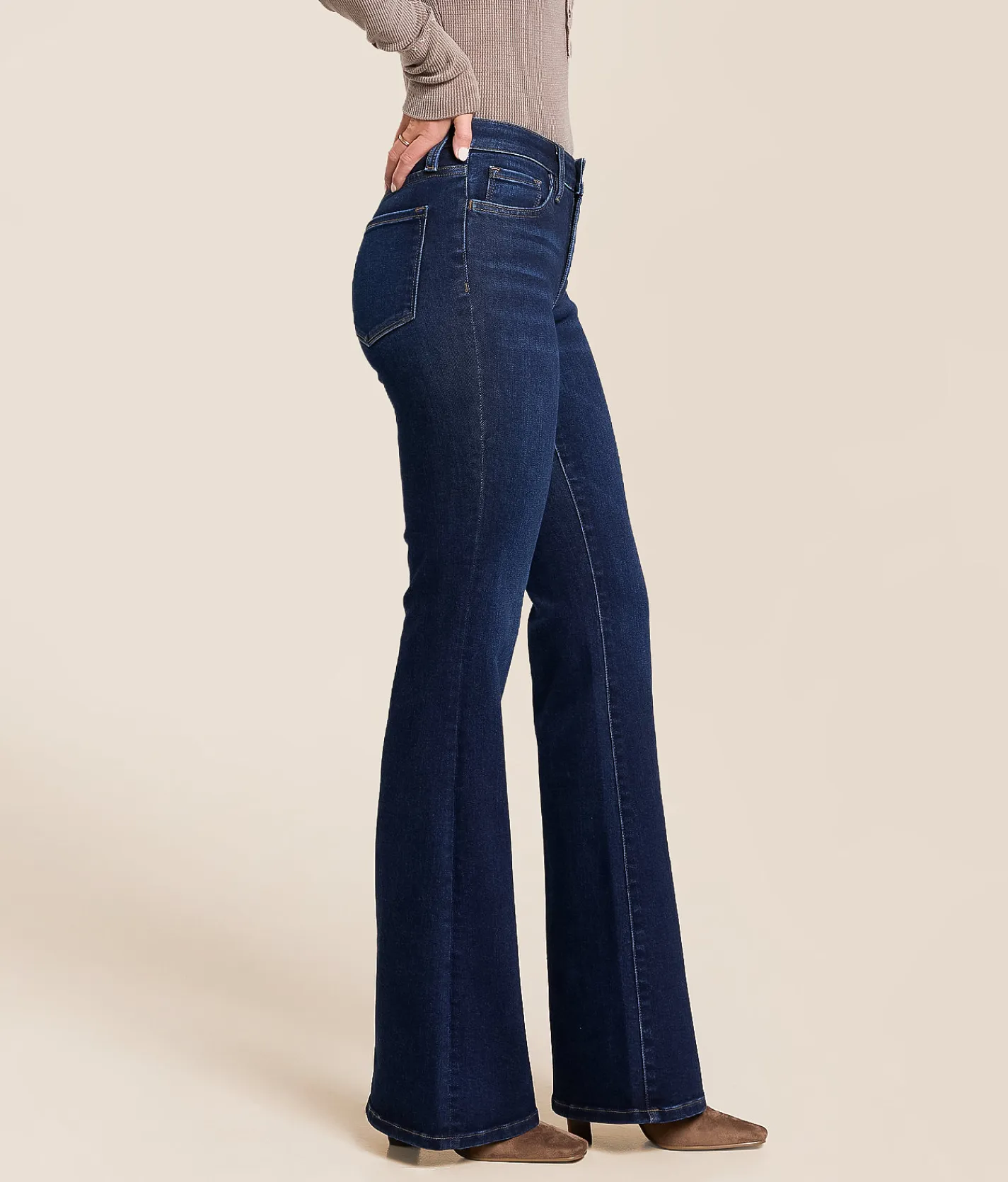 Jeans | VERVET by Flying Monkey Bella Mid-Rise Flare Stretch Jean We Found Love