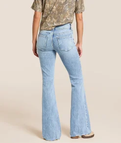 VERVET by Flying Monkey Bella Mid-Rise Flare Stretch Jean Togetherness Best
