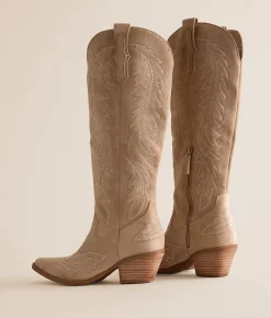 Mi.iM Belle Tall Western Boot Khaki Hot