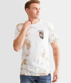 Sullen Beneath T-Shirt Tan White Crystal Wash