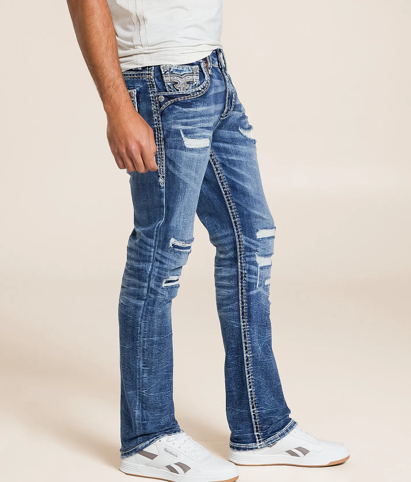 Jeans | Rock Revival Benjamin Slim Straight Stretch Jean Benjamin SJ202