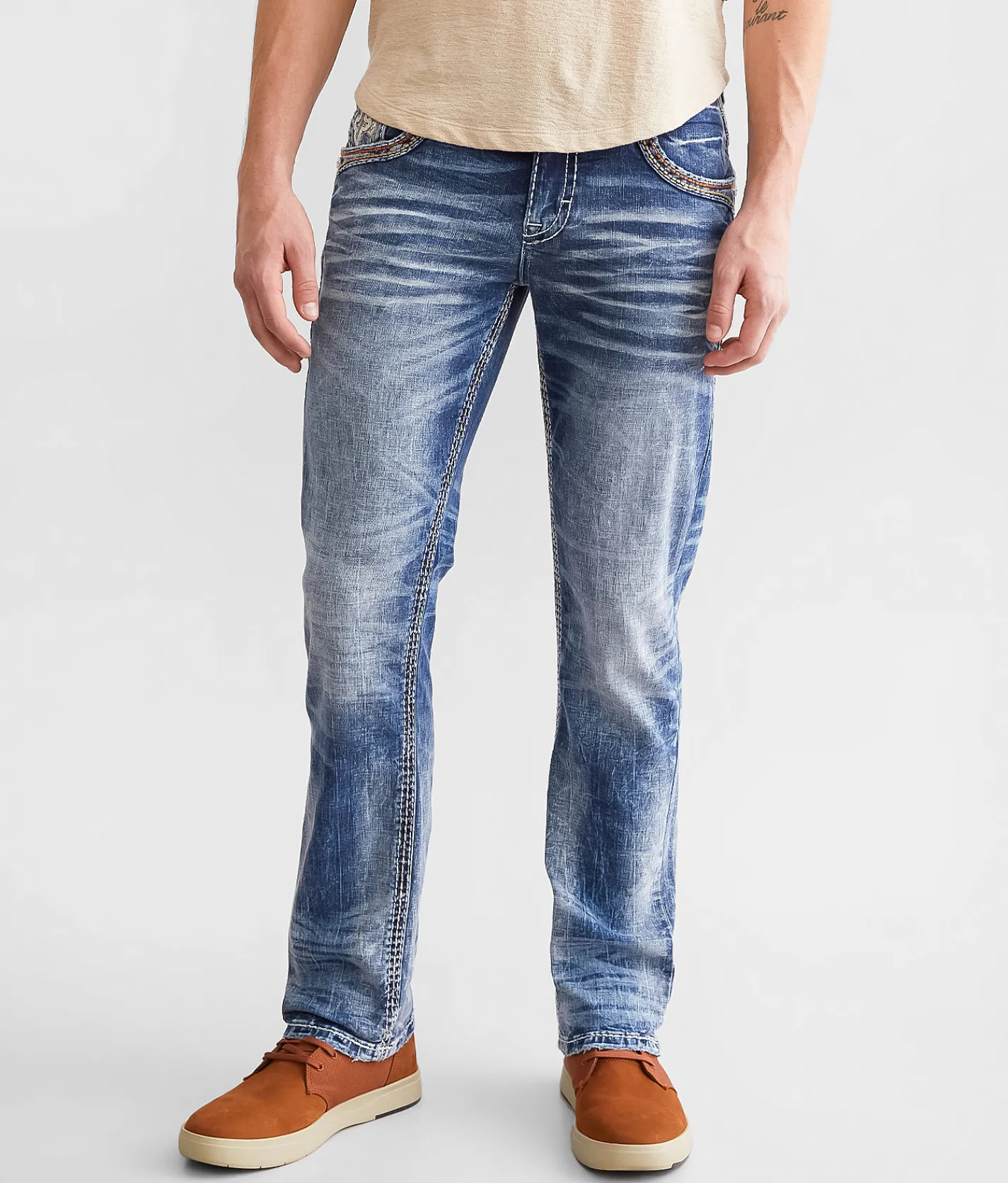 Rock Revival Jeans|Bottoms | Rock Revival Benjin Slim Straight Stretch Jean Benjin SJ200