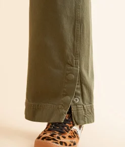 Bottoms|Jeans | Free People Benji Relaxed Wide Leg Jean Army