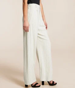 Bottoms | Z Supply Bennet Pinstripe Pant Flax