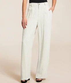 Bottoms | Z Supply Bennet Pinstripe Pant Flax