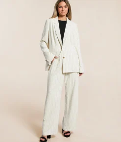 Bottoms | Z Supply Bennet Pinstripe Pant Flax