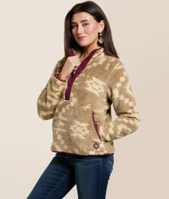 Ariat Berber Fleece Pullover Lone Ridge Print