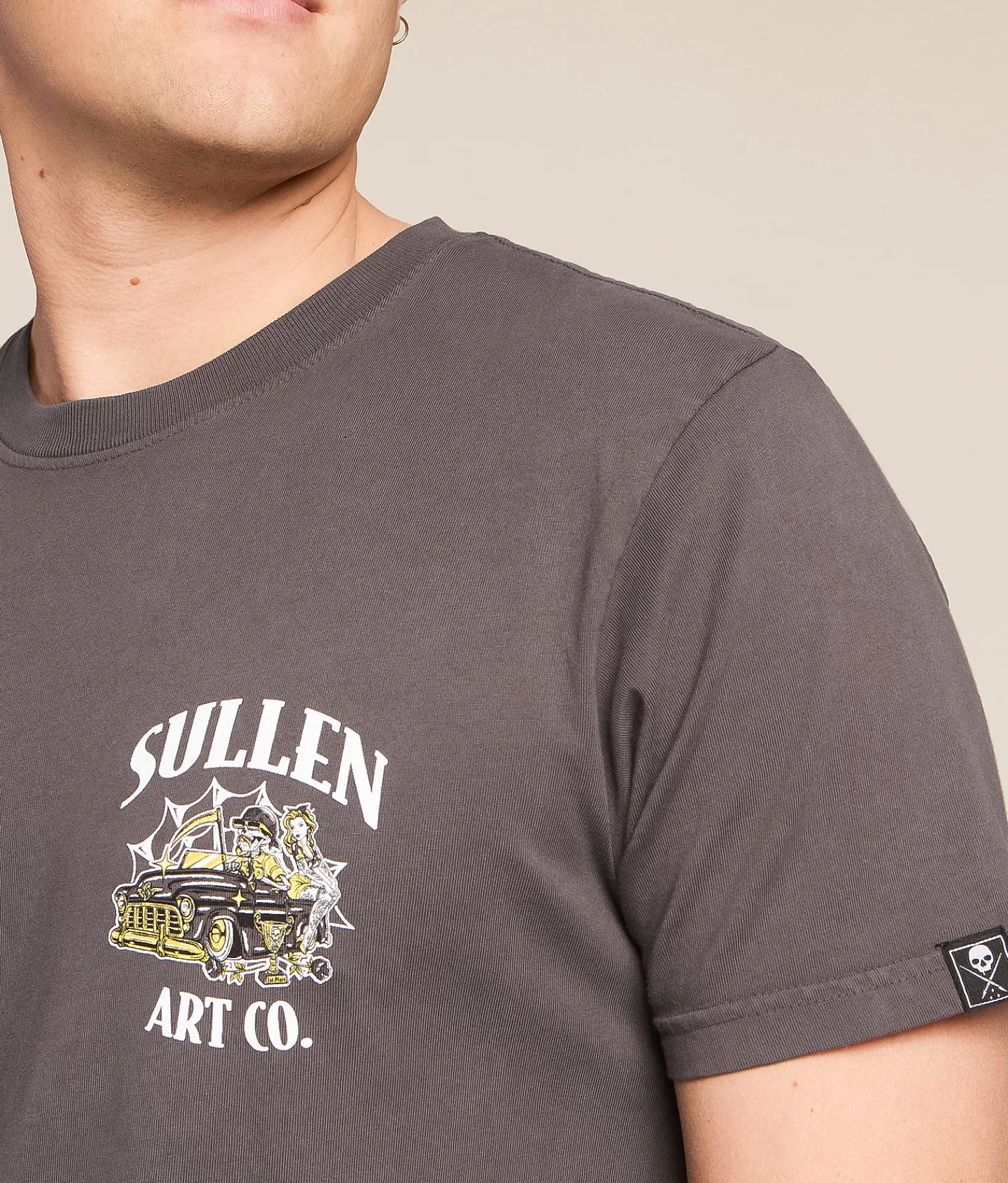 Tops|Graphic T-Shirts | Sullen Best In Show T-Shirt Grey Pinstripe