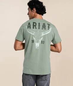 Ariat Best Longhorn T-Shirt Lily Pad