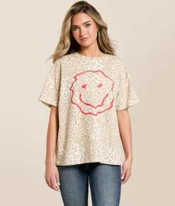 Modish Rebel Best That Could Happen Oversized T-Shirt Cheetah Hot