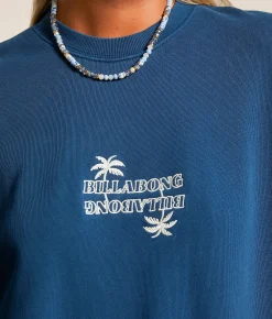 Billabong Best Wishes Oversized Pullover Navy Outlet