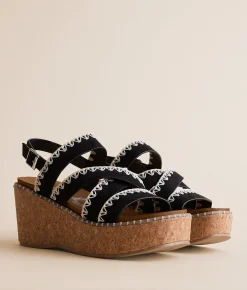 Very G Bethany Whip Stitch Wedge Sandal Blush Best