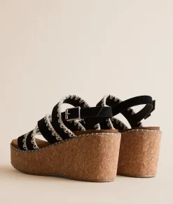 Very G Bethany Whip Stitch Wedge Sandal Blush Best