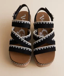 Very G Bethany Whip Stitch Wedge Sandal Blush Best