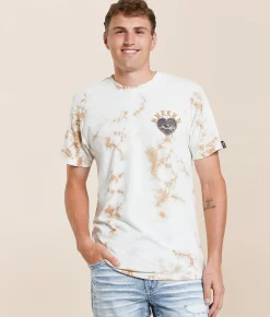 Tops|Graphic T-Shirts | Sullen Betrayal T-Shirt Tan White Crystal Wash