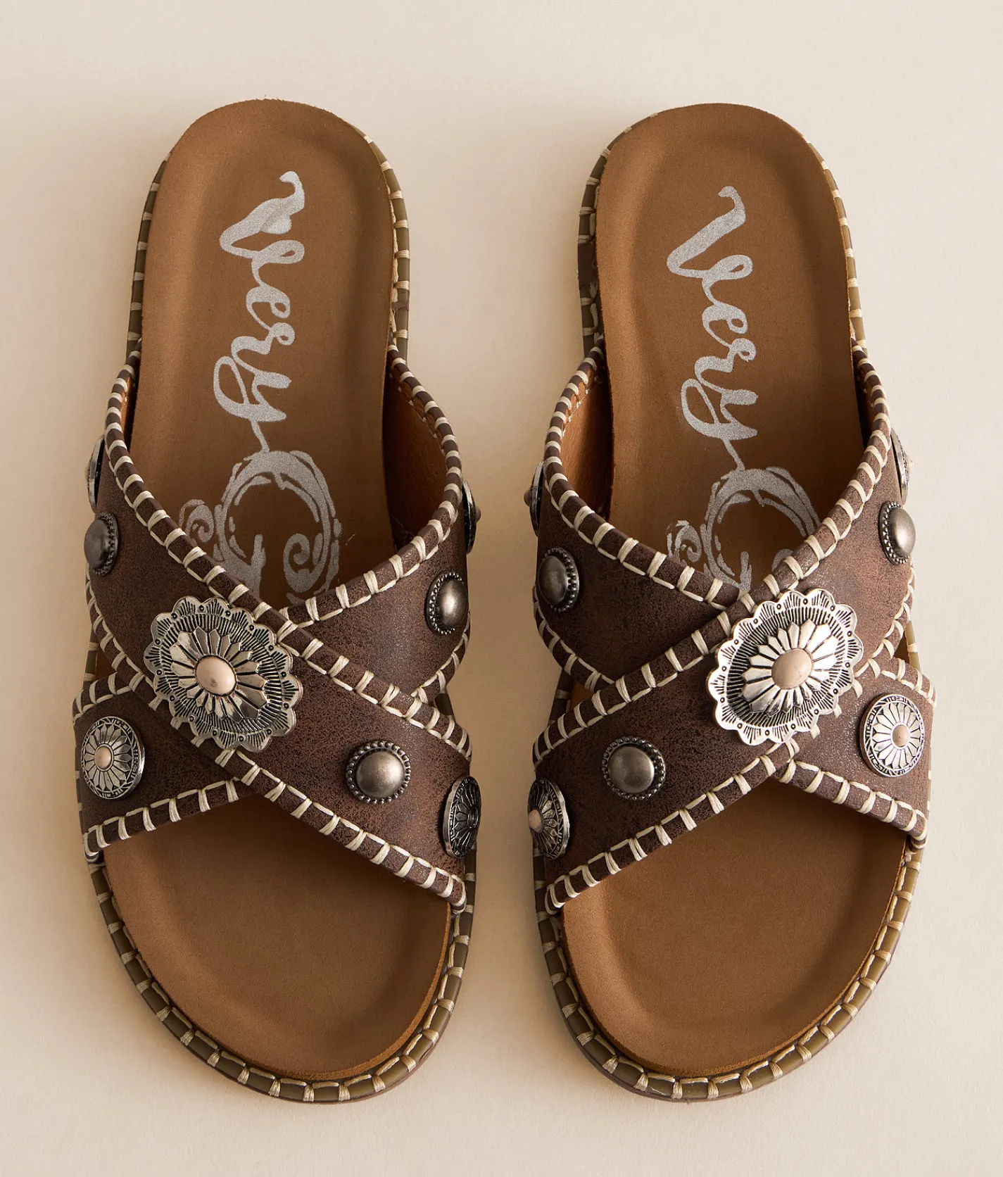 Shoes | Very G Betsy Western Sandal Chocolate