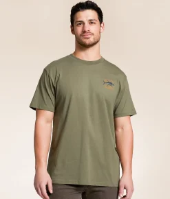Graphic T-Shirts | Salty Crew Big Game Classic T-Shirt Dusty Olive