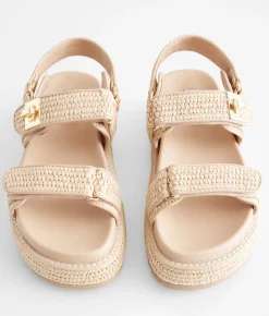 Shoes | Steve Madden Bigmona Flatform Sandal Natural Raffia