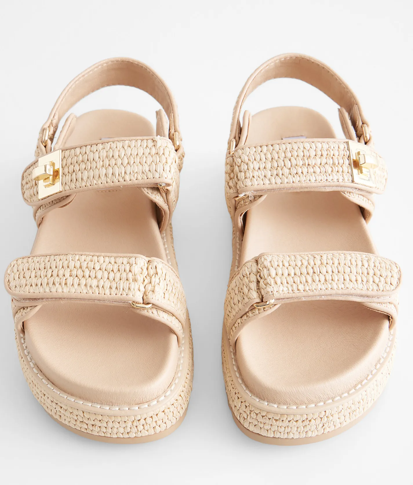 Shoes | Steve Madden Bigmona Flatform Sandal Natural Raffia