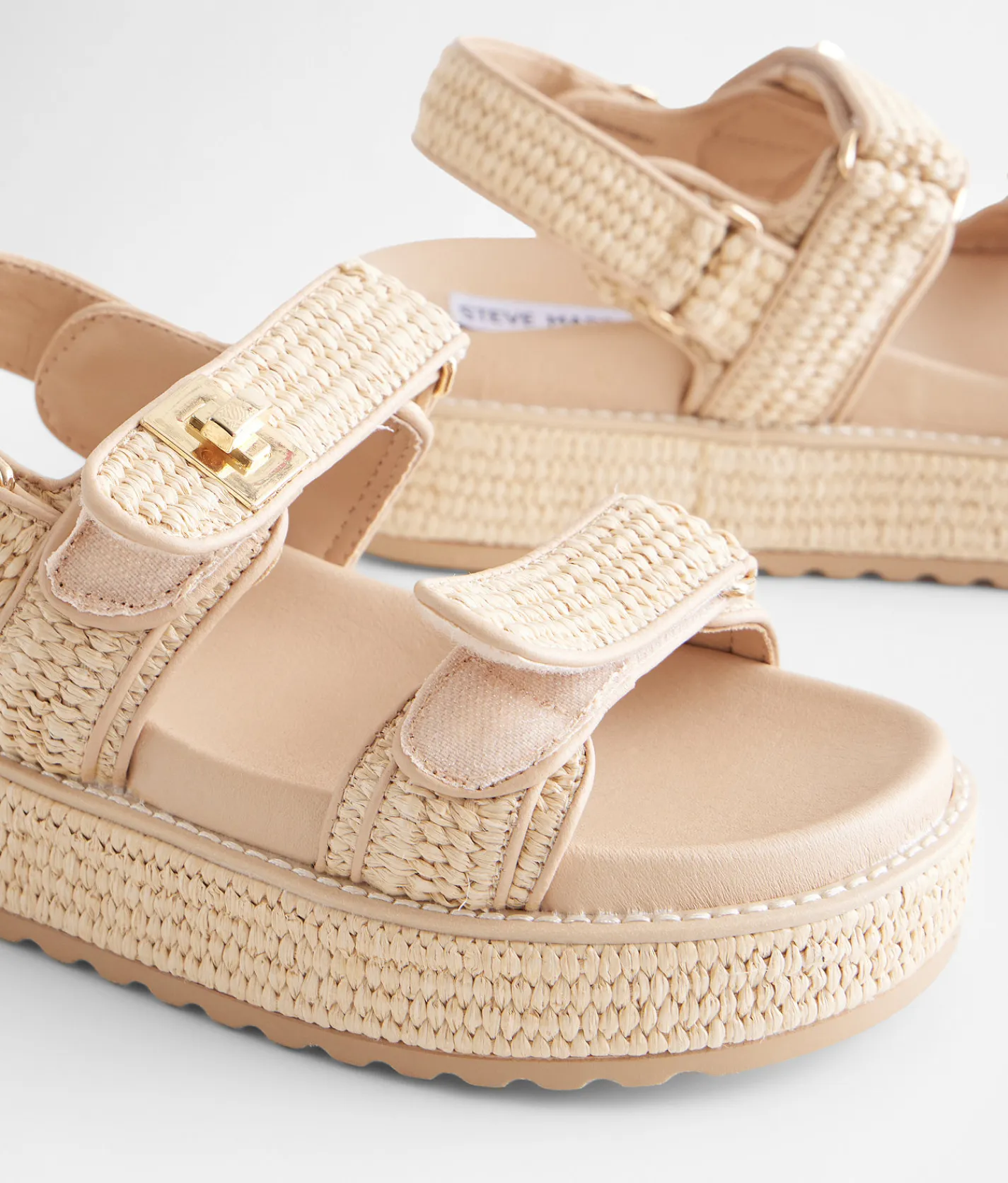 Shoes | Steve Madden Bigmona Flatform Sandal Natural Raffia