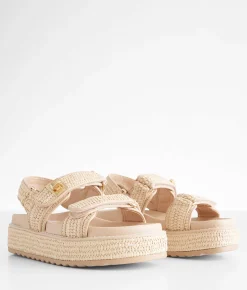 Shoes | Steve Madden Bigmona Flatform Sandal Natural Raffia