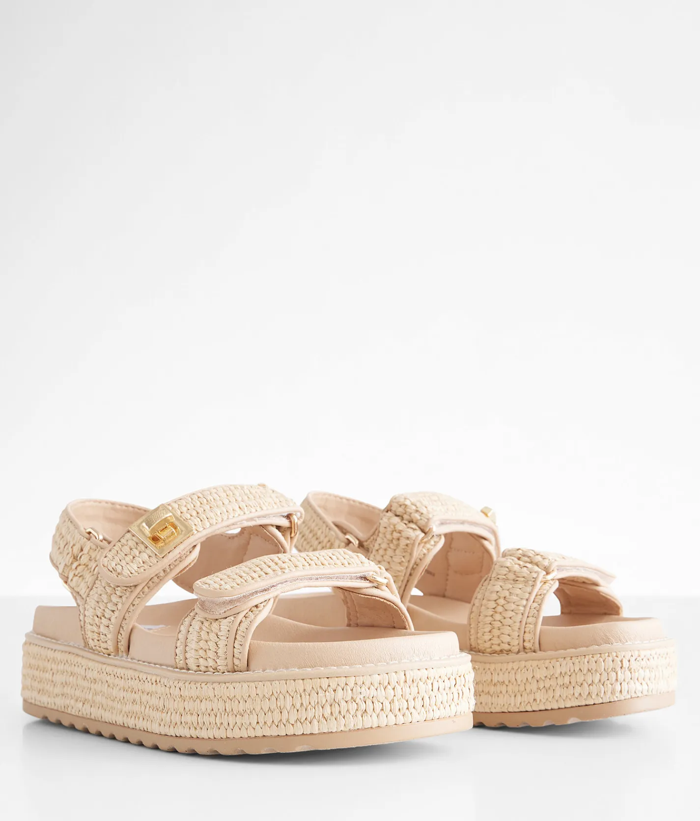 Shoes | Steve Madden Bigmona Flatform Sandal Natural Raffia