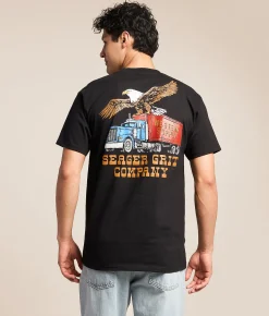 Tops|Graphic T-Shirts | Seager Big Rig T-Shirt Black