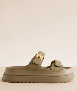 Shoes | Steve Madden Bigschmona Flatform Sandal Olive