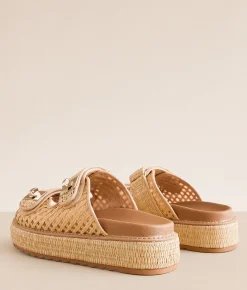 Shoes | Steve Madden Bigshmona Raffia Sandal Natural Raffia