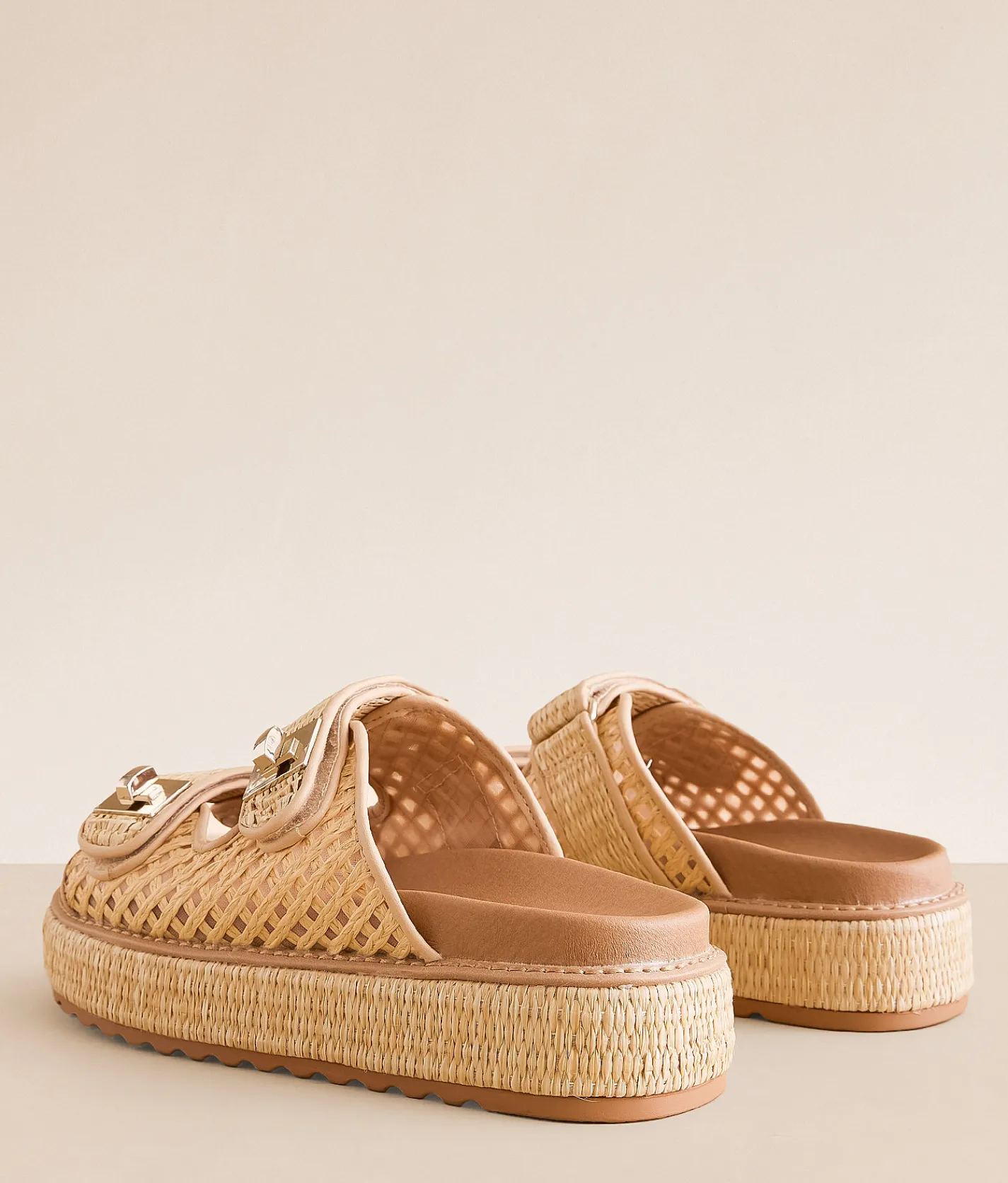 Shoes | Steve Madden Bigshmona Raffia Sandal Natural Raffia
