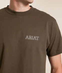 Tops|Graphic T-Shirts | Ariat Billboard Cowboys T-Shirt Turkish Coffee